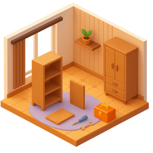 Монтаж и демонтаж мебели в Парге